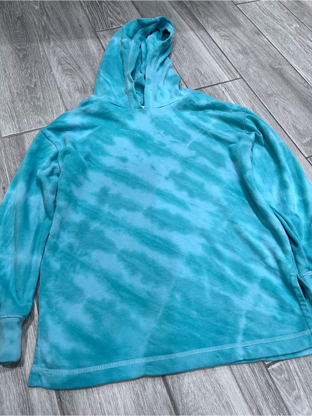 GAP Kids Teal Tie-Dye Hoodie Sweatshirt